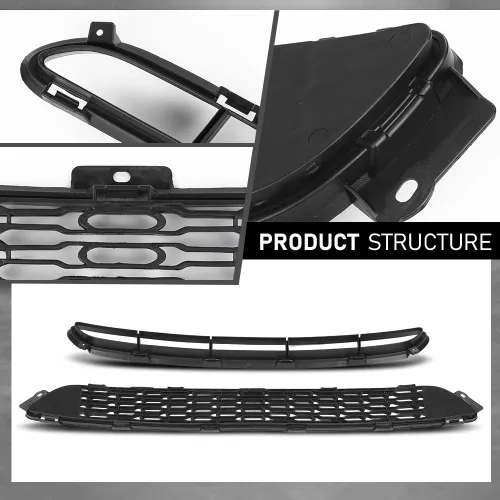 Vista 6 de G-PLUS Parrilla de Parachoques Delantero Inferior y Central 2 Piezas, Compatible con Kia Sorento 2014-2015 865611U500, 865221U500, 86561-1U500