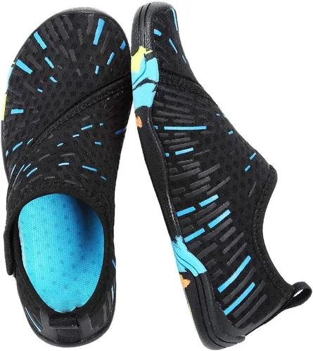 Vista 7 de Zapatos acuáticos para niños y niñas, suela ligera y cómoda, fácil de caminar, calzado acuático y deportivo antideslizante