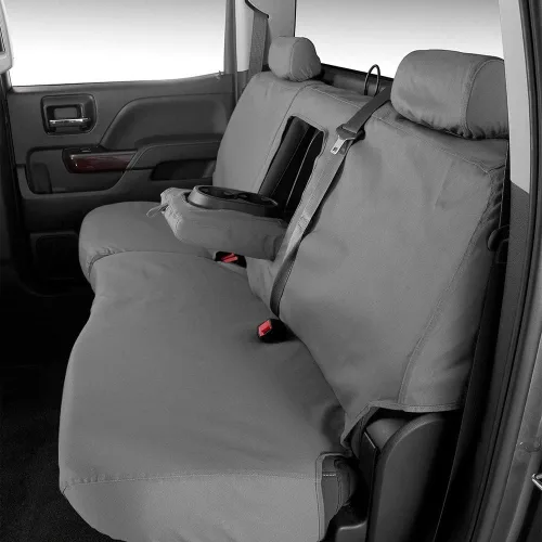 Vista 4 de Covercraft Fundas de asiento personalizadas de Polycotton SeatSaver Compatible con Ford F-150 2019-2020, F-250/F-350/F-450/F-550 2019-2022 1st