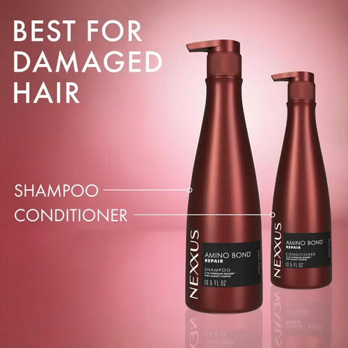 Vista 13 de Nexxus Champú Amino Bond para todo tipo de cabello dañado con aminoácidos y proteína de queratina 13.5 oz