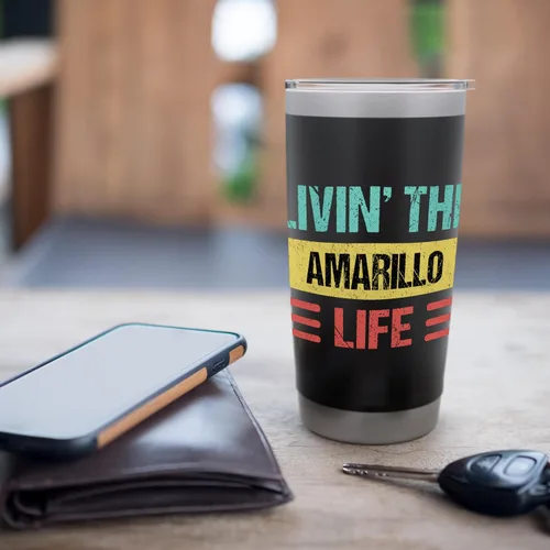 Vista 7 de Vaso aislado de acero inoxidable Amarillo