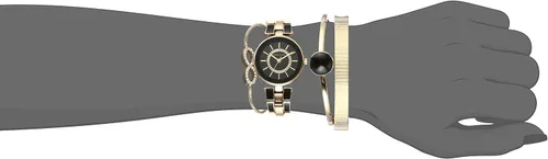 Vista 4 de Anne Klein - Reloj de brazalete para mujer con cristales de Swarovski y malla acentuada