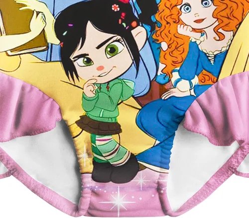 Vista 7 de Yannie Traje de baño de princesa de una pieza para niñas con sombrero