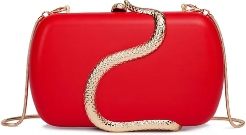 Vista 11 de Bolso de mano de piel sintética desmontable con cadena cruzada, bolso de noche, bolso de mano para mujer, formal, boda, fiesta, baile de graduación