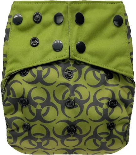 Vista 15 de Cubierta impermeable reutilizable para pañales: para pañales de tela preplegados, planos, ajustados o insertos (átomo)