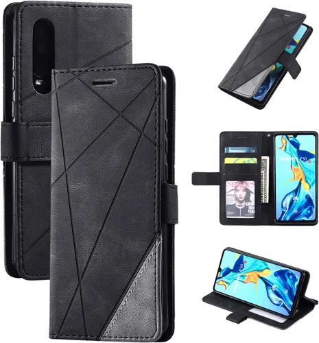 Vista 22 de Funda compatible con Sony Xperia 1 V, compatible con Sony Xperia 1 V 2023 XQDQ62/B XQ-DQ72 XQ-DQ14 Funda con tapa de piel sintética negra