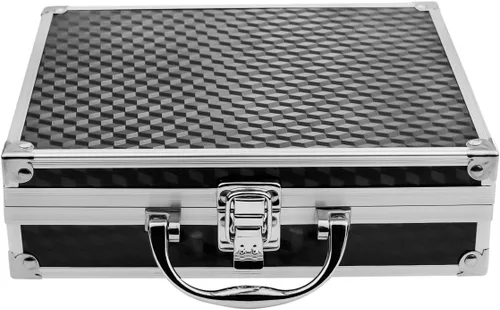 Vista 6 de Global 3.5X lupas de vidrio óptico+3W clip en tipo lámpara de cabeza+caja de aluminio (negro)