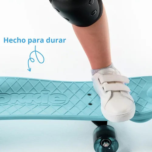 Vista 4 de Monopatín de aprendizaje infantil Ookkie (Menta) El mejor monopatín para niños