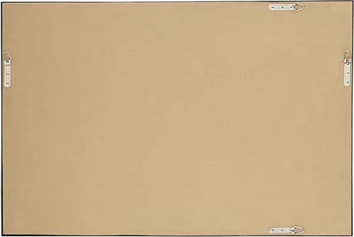Vista 7 de Uttermost Andrew - Espejo de pared rectangular decorativo para tocador, moderno, marco de metal, ultra delgado, cristal flotante de 24 pulgadas