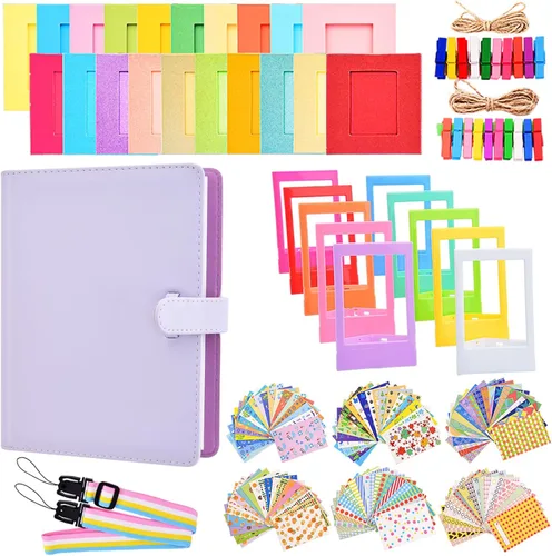 Vista 12 de Sunmns - Kit de accesorios para álbum Instax Mini, color negro