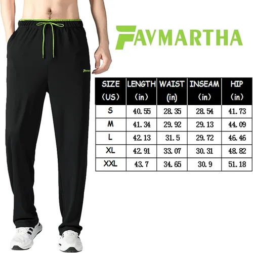 Vista 7 de GODISHARK Pantalones deportivos ligeros para hombre, con parte inferior abierta, bolsillos con cremallera, para entrenamiento, gimnasio, correr