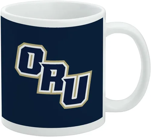 Vista 351 de Taza de cerámica con el logotipo principal de la Universidad Rider, taza de regalo novedosa para café, té y bebidas calientes, 11oz, blanca
