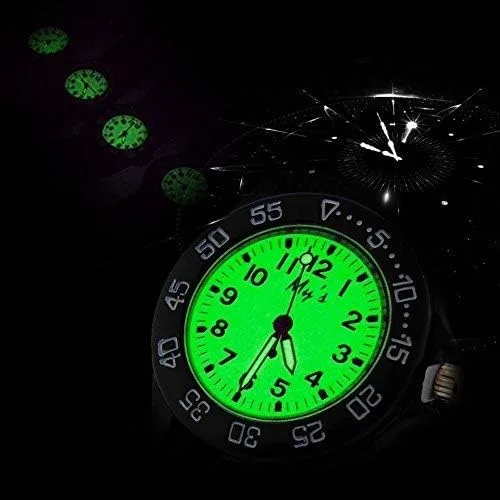 Vista 3 de Sport Watch for Men Women Analog Quartz Watch Luminous Military Nylon Strap Hook Loop Wrist Watch Unisex for TeenagersStudentsAdult