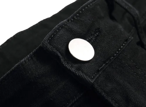 Vista 6 de Jeans rasgados para hombre, ajustados, elásticos, desgastados, cómodos, de moda