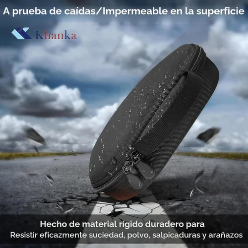 Vista 6 de khanka Funda para auriculares inalámbricos Apple Airpods Max/Max 2, color Negro