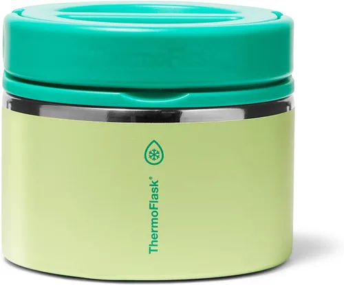 Vista 10 de ThermoFlask Tarro de alimentos aislado con tapa a prueba de fugas (12 onzas, negro) - Recipientes de alimentos de acero inoxidable para comidas