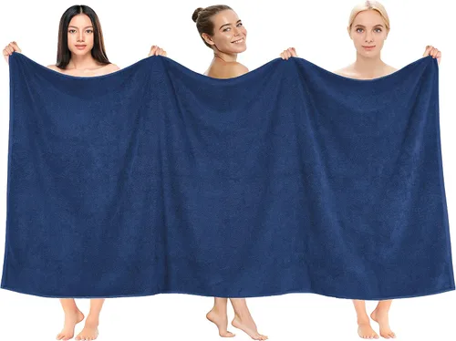 Vista 64 de Cotton Paradise Juego de 6 toallas, 100% algodón suave y absorbente turco para baño, 2 toallas de baño, 2 toallas de mano, 2 toallitas, juego
