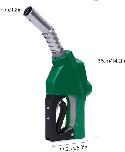 Vista 3 de Boquilla de combustible automática, 1 pulgada, 31.7 galones/min, pistola de combustible de alto caudal, 3 engranajes, ajustable, apagado automático
