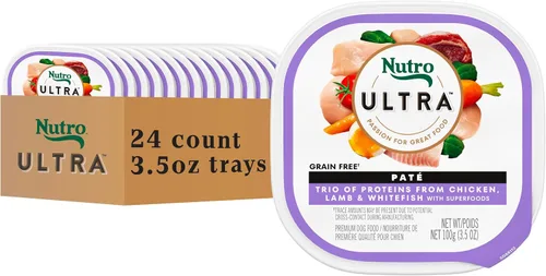 Vista 13 de Nutro Paté de comida ultra húmeda para perros con adornos de comida para perros, plato principal de pollo, bandejas de 3.5 onzas