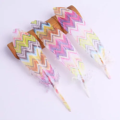 Vista 3 de Feather Craft - Plumas de ganso naturales de 6 a 8 pulgadas, 18 piezas para sombreros, arte de boda, actuación, decoración de fiesta en el hogar