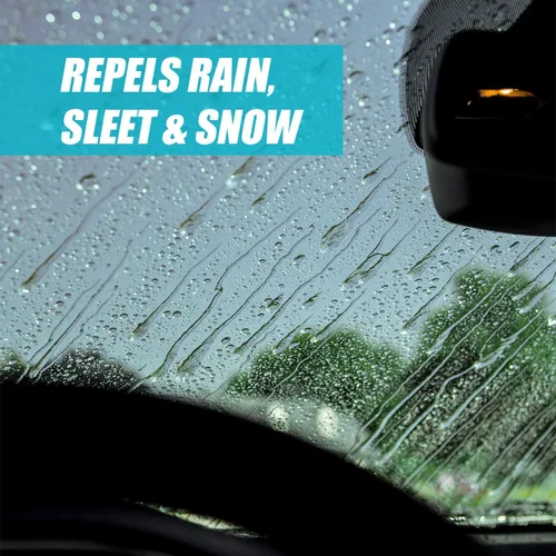 Vista 4 de Invisible Glass 91184 - Limpiador de vidrio de alta calidad de 19 onzas con repelente de lluvia para vidrio exterior automotriz y parabrisas