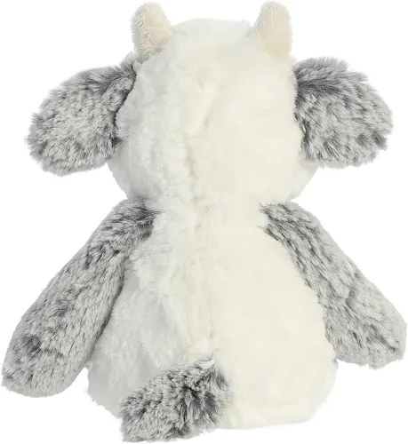 Vista 4 de Aurora® Snuggly Sweet & Softer™ - Animal de peluche de vaca - Compañero reconfortante - Juego imaginativo - Blanco 6.5 pulgadas