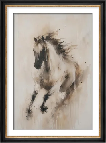 Vista 186 de MUDECOR Lienzo enmarcado prémium para pared, pinos nevados en bosque de invierno, ilustraciones modernas, arte contemporáneo, escénico, divertido