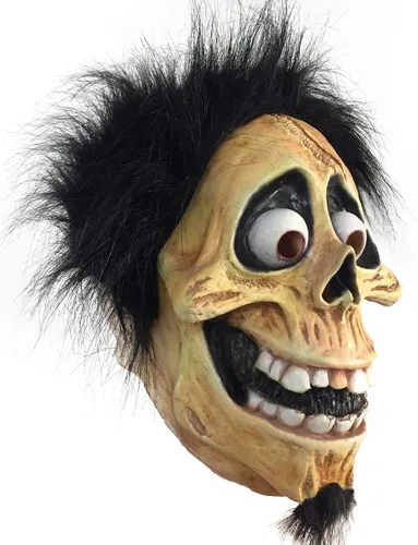 Vista 2 de Coco Miguel Máscara de látex Calavera Héctor Abuelo Rivera Película de dibujos animados Cosplay Props