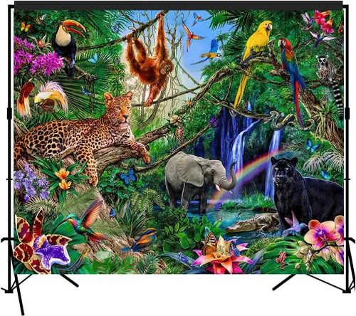 Vista 11 de Fondo Escénico de Animales Polares Grande Banner Estudio Fotografía Fondo de cabina de fotos 7x6feet #2190