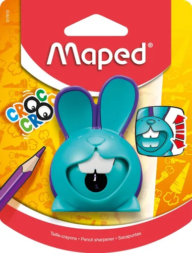 Vista 3 de Maped Croc Croc Bunny Innovation - Sacapuntas de un agujero, color azul