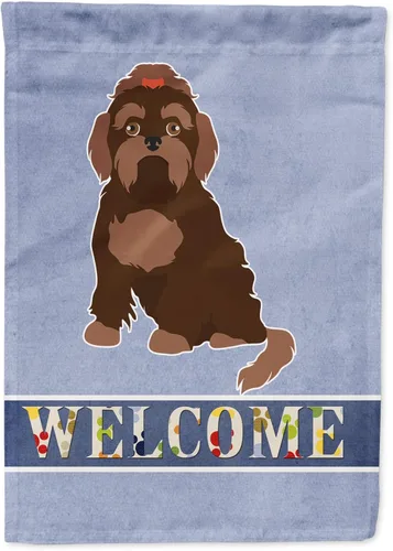 Vista 112 de Caroline's Treasures CK3645GF Bandera de bienvenida de bulldog inglés para jardín, bandera decorativa para patio exterior, obras de arte de patio