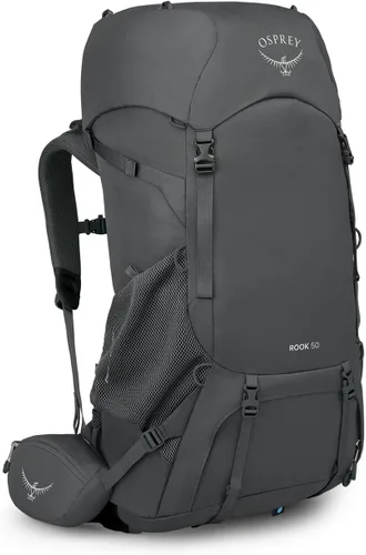 Vista 18 de Osprey Rook 50L Mochila de mochilero para hombre, Astology Azul/Blue Flame