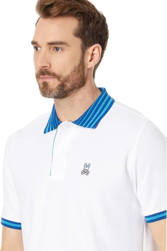 Vista 3 de Psycho Bunny Norris Pique Polo White MD (US Men's 5)