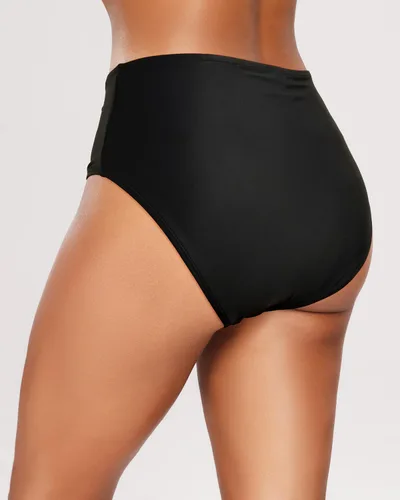 Vista 3 de Tempt Me Parte inferior de bikini de cintura alta para mujer, con control de abdomen, parte inferior de traje de baño