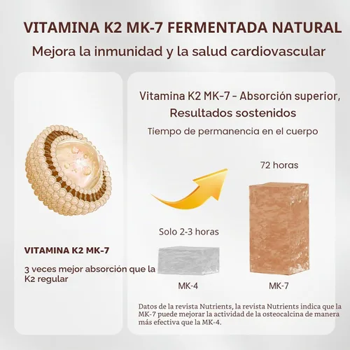 Vista 4 de 300 Piezas 2 en 1 Vitamina D3 10000 iu Plus K2 (MK-7) 200 mcg Cápsulas Blandas de Aceite de Coco Virgen con Vitaminas D y K Apoya la Absorción