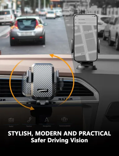 Vista 6 de Cargador inalámbrico para automóvil, carga rápida de 15 W, cargador de automóvil con sujeción automática para teléfono celular, soporte