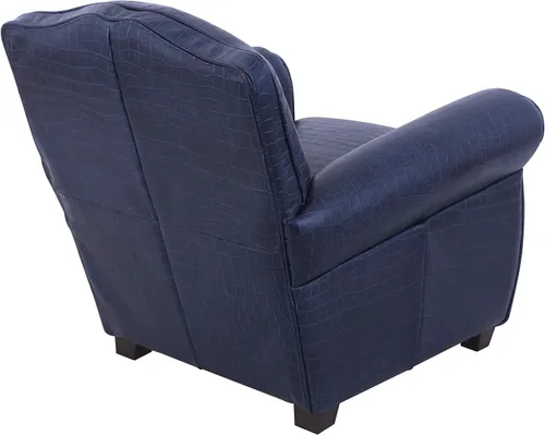 Vista 5 de Pasargad Home Vicenza Collection - Silla de cuero con forma de ala