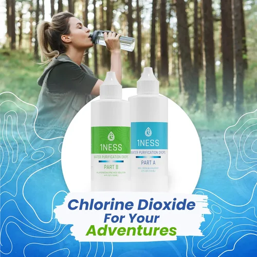 Vista 2 de Kit de dióxido de cloro - Ácido clorhídrico 4% y solución de sodio (1 solución A de 4 onzas + 1 solución de 4 oz B)