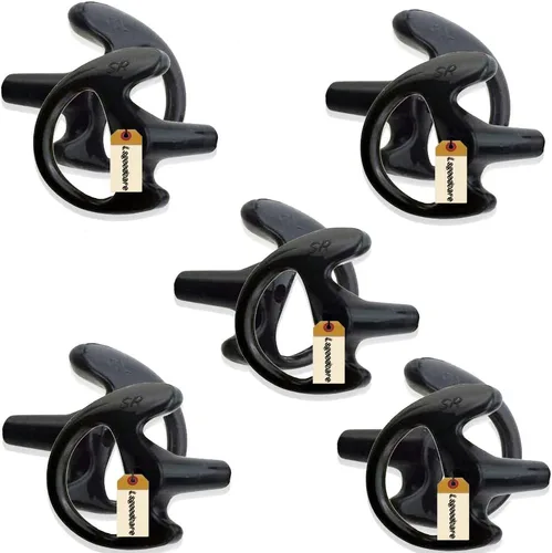 Vista 12 de Lsgoodcare 3 pares de tapones de silicona de repuesto para los oídos, color negro medio (izquierdo y derecho) para auriculares de radio