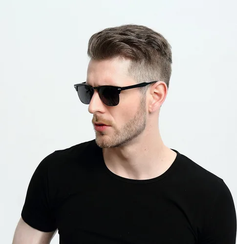 Vista 7 de SUNGAIT Classic Half Frame Retro Sunglasses with Polarized Lens