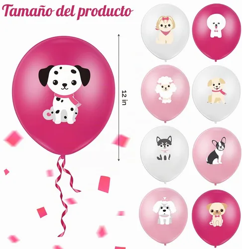 Vista 2 de Threan - 36 globos para cachorros de 12 pulgadas, estilo lindo