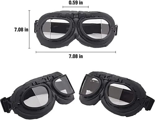 Vista 5 de Peicees Sombrero de aviador con gafas, disfraz para adultos y niños, gorra de piloto para hombres y mujeres, sombrero de trampero de invierno