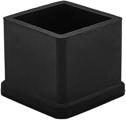 Vista 9 de Flyshop Tapones de PVC para patas de silla de patio, protectores de suelo cuadrados negros 10 unidades, 1 pulgada x 1 pulgada, 0.984 x 0.984 in