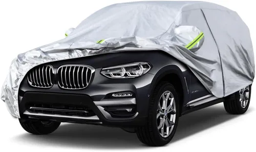 Vista 134 de KouKou Funda impermeable para automóvil SUV adecuada para BMW X1 de 2009 a 2025, 7 capas a prueba de viento para todo tipo de clima, cubierta