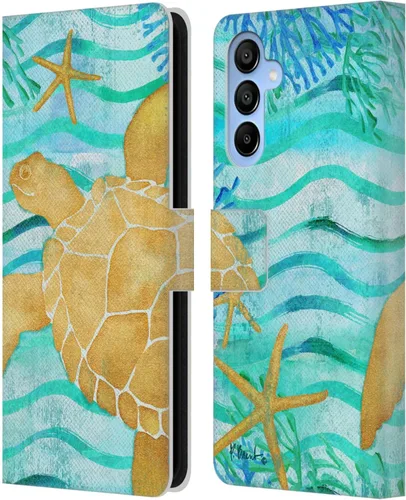 Vista 12 de Head Case Designs Officially Licensed Paul Brent Agate Mermaid Coastal Leather Wallet Case Compatible with Samsung Galaxy A16 5G