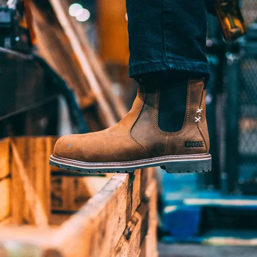 Vista 5 de Kodiak Bralorne - Botas industriales Chelsea con punta compuesta para mujer