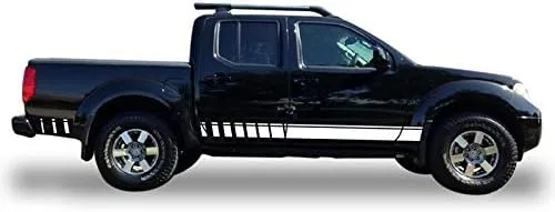 Vista 6 de Adhesivo adhesivo de vinilo inferior con rayas deportivas compatibles con Nissan Frontier 2004-Present