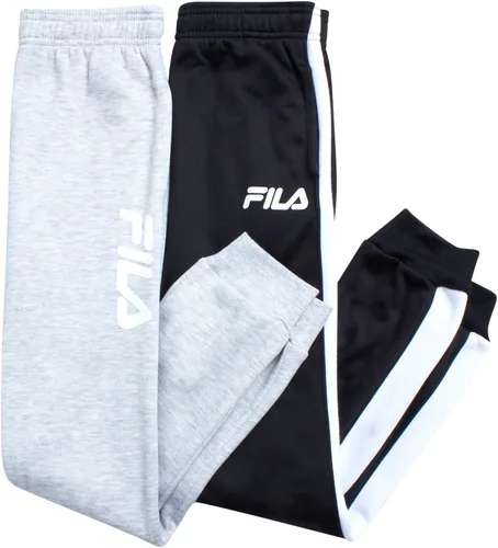 Vista 6 de Fila Pantalones deportivos para niños, paquete de 2 pantalones deportivos de forro polar, pantalones deportivos para niños, S-XL