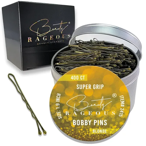 Vista 11 de Super Grip Bobby Pins - Alfileres para mujer de 1.9 pulgadas, fáciles, seguros, para todo tipo de cabello, práctica lata reutilizable