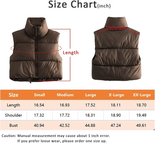 Vista 4 de Durio Chaleco acolchado para mujer, ligero, sin mangas, acolchado, para mujer